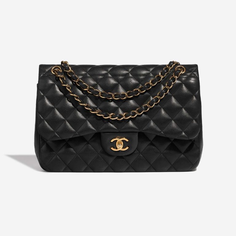 Chanel Timeless Jumbo Black Front  S | Sell your designer bag on Saclab.com