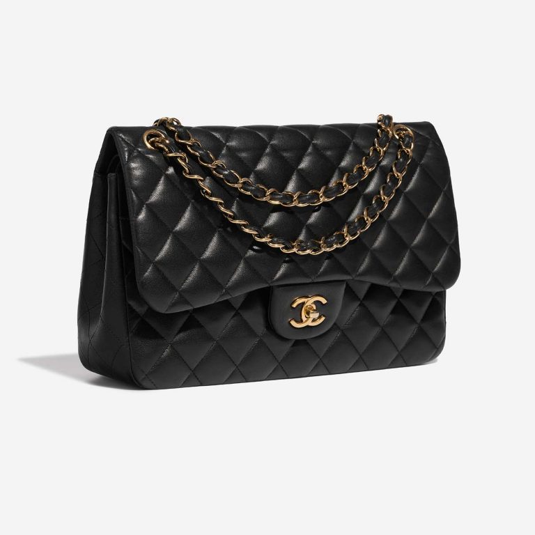 Chanel Timeless Jumbo Black Side Front  | Sell your designer bag on Saclab.com