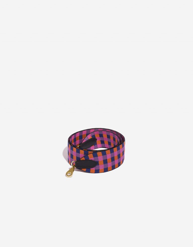 Hermès Strap BleuSaphir-Anemone-Capucine-Noir Front  | Sell your designer bag on Saclab.com
