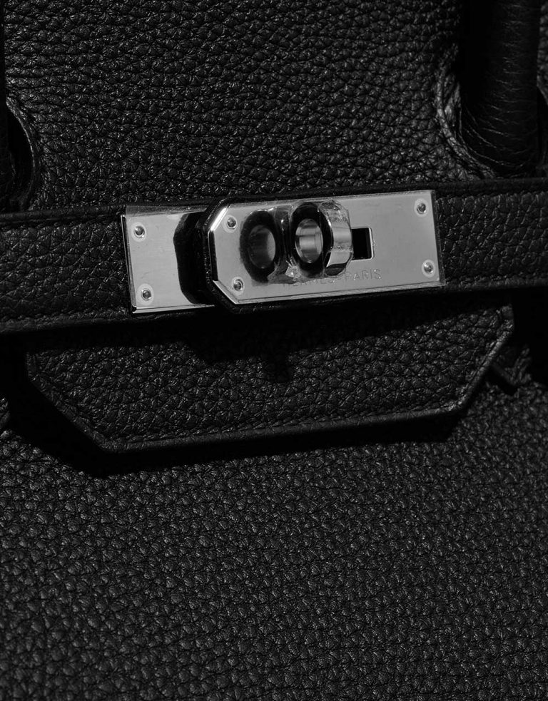 Hermès Birkin 35 Black Closing System  | Sell your designer bag on Saclab.com