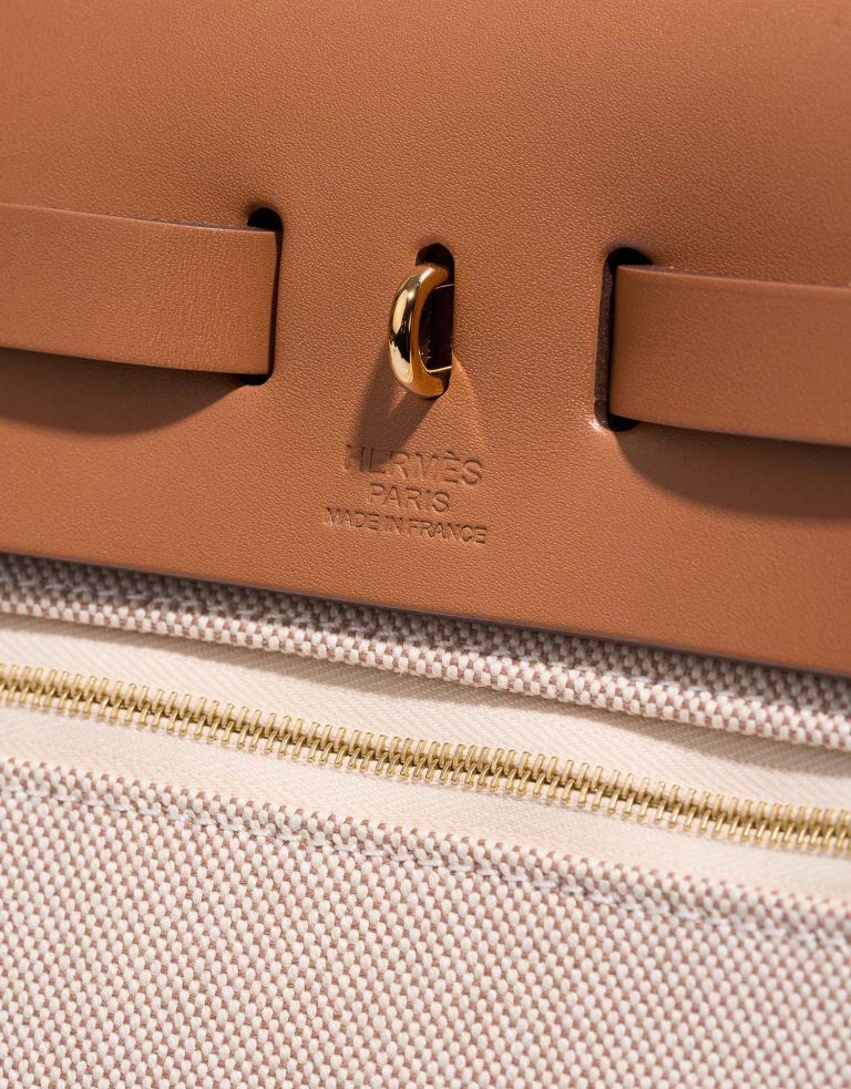 Hermès Herbag 31 GrisMeyer-Ecru-Beige-Nature Logo  | Sell your designer bag on Saclab.com