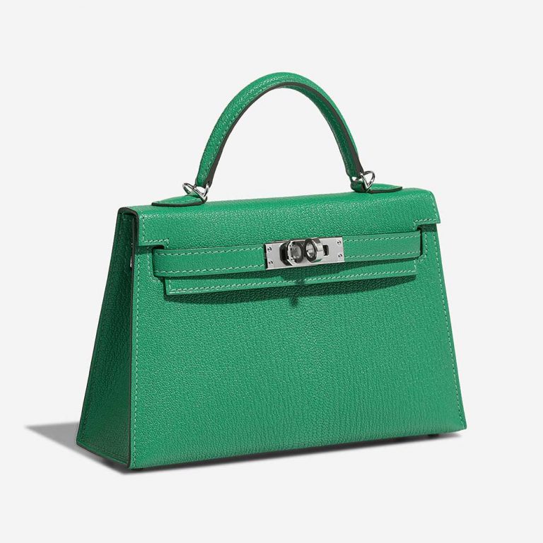 Hermès Kelly Mini Menthe Side Front  | Sell your designer bag on Saclab.com