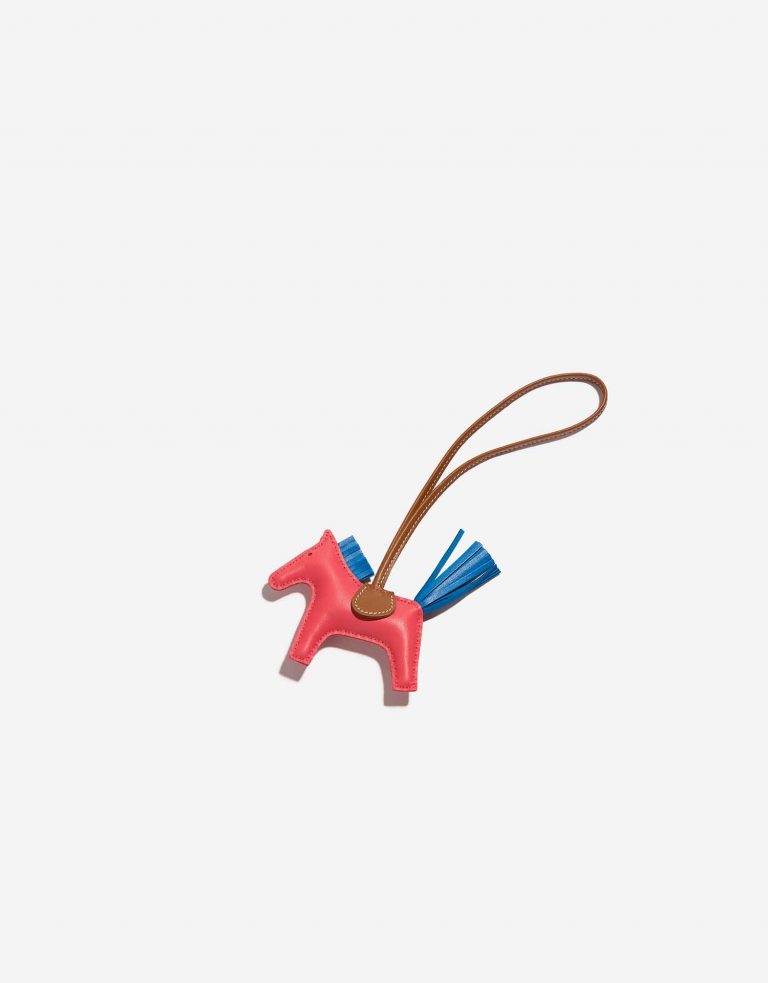 Hermès Rodeo PM RoseTexas-BleuZanzibar-Gold Front  | Sell your designer bag on Saclab.com