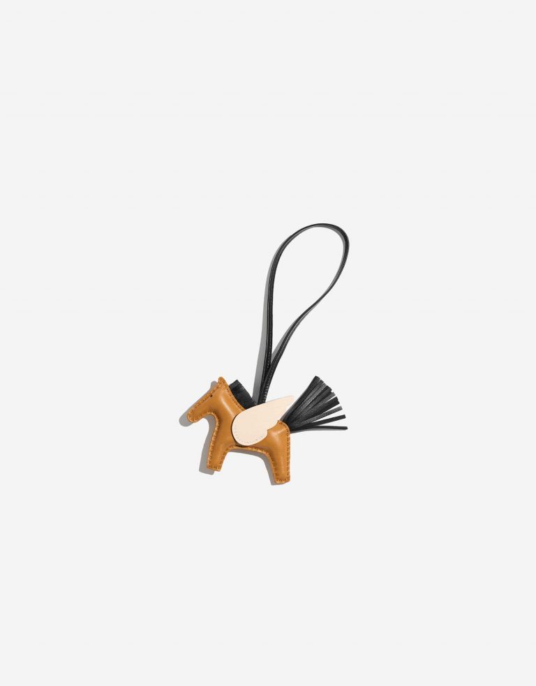 Hermès RodeoPegasus Sesame-Craie-Black Front  | Sell your designer bag on Saclab.com