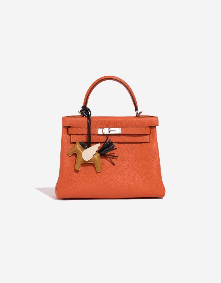 Hermès RodeoPegasus Sesame-Craie-Black Closing System  | Sell your designer bag on Saclab.com