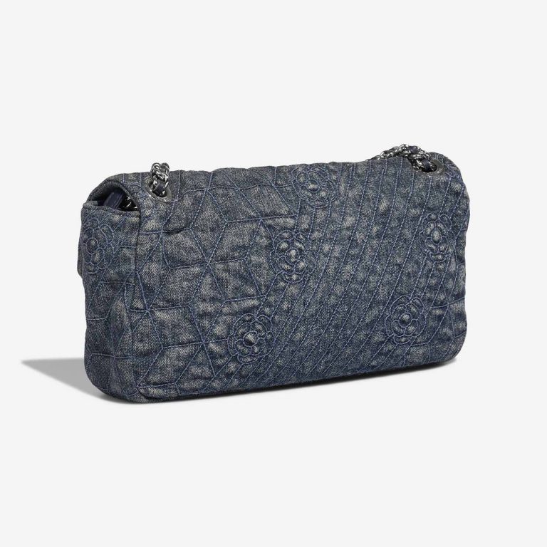 Chanel Timeless Medium Blue Side Back | Sell your designer bag on Saclab.com