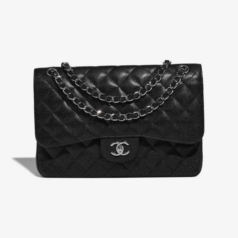 Chanel Timeless Jumbo Black Front  S | Sell your designer bag on Saclab.com