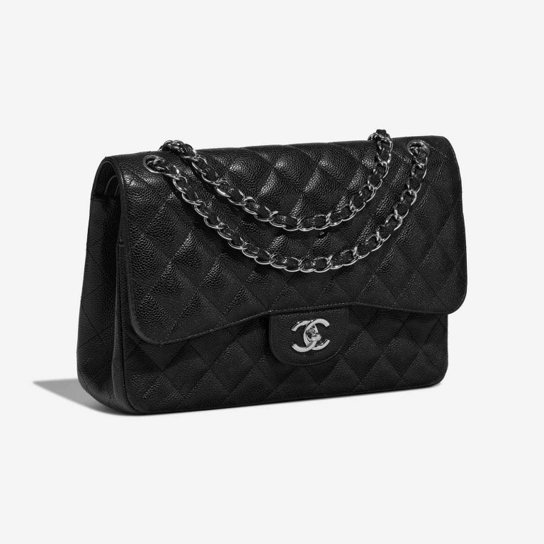Chanel Timeless Jumbo Black Side Front  | Sell your designer bag on Saclab.com