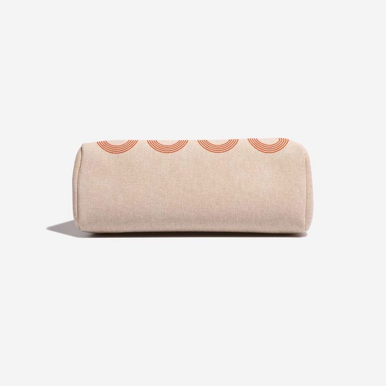 Hermès Herbag 31 OrangeMecano-EcruBeige-Naturel Bottom  | Sell your designer bag on Saclab.com