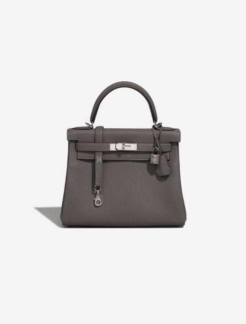Hermès Kelly 28 GrisMeyer Front  | Sell your designer bag on Saclab.com