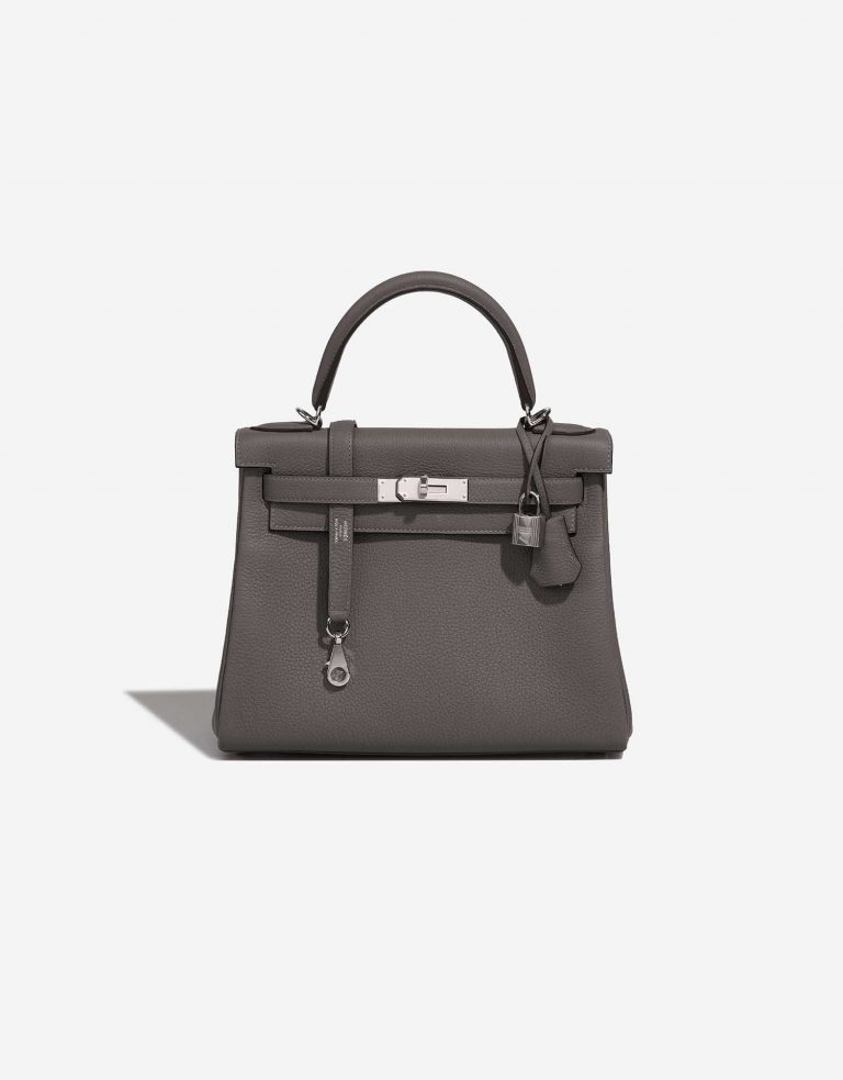 Hermès Kelly 28 GrisMeyer Front  | Sell your designer bag on Saclab.com