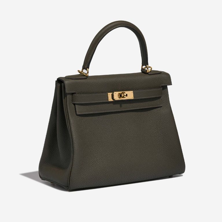 Hermès Kelly 28 VertDeGris Side Front  | Sell your designer bag on Saclab.com