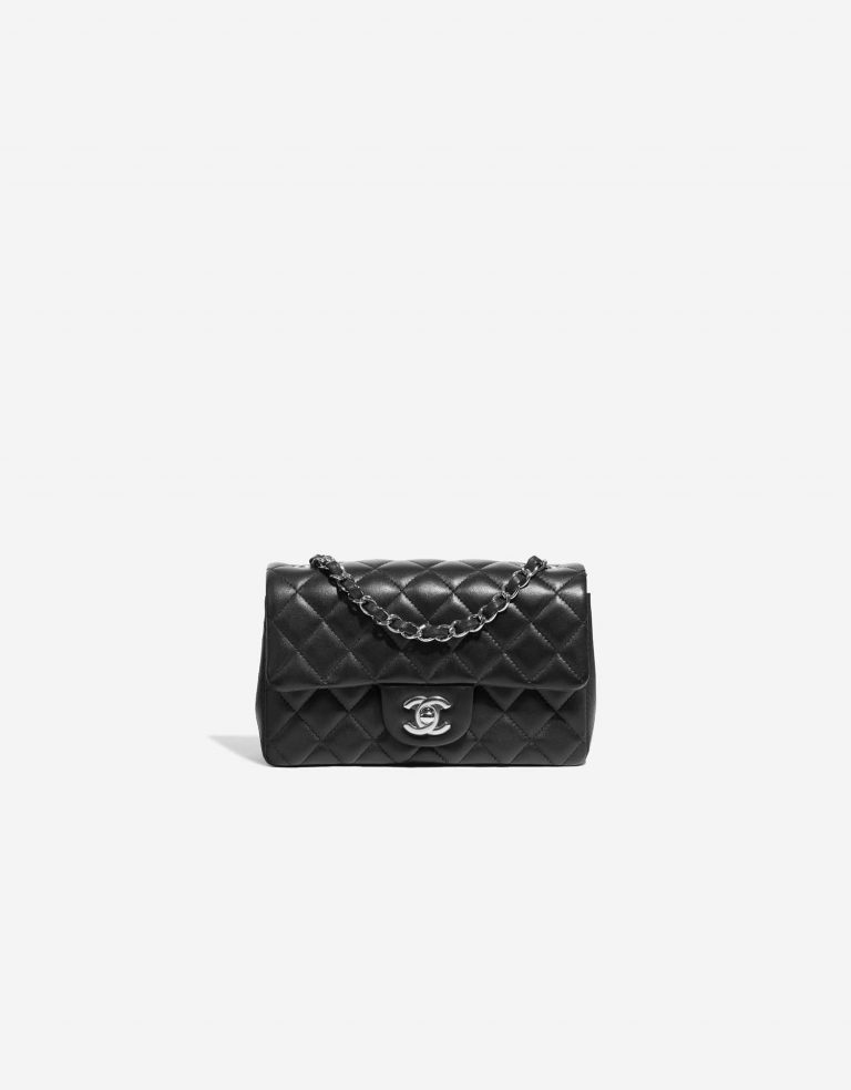 Chanel Timeless MiniRectangular Black Front  | Sell your designer bag on Saclab.com