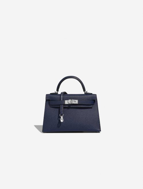 Hermès Kelly Mini Navy Front  | Sell your designer bag on Saclab.com