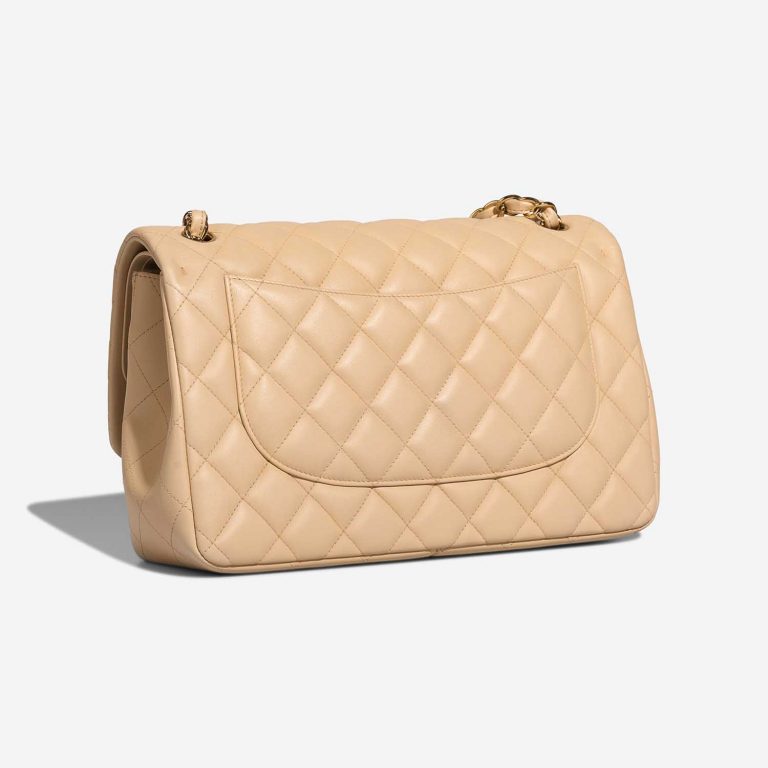 Chanel Timeless Jumbo Beige Side Back | Sell your designer bag on Saclab.com