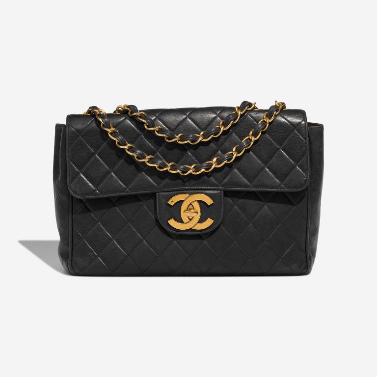 Chanel Timeless Jumbo Black Front  S | Sell your designer bag on Saclab.com