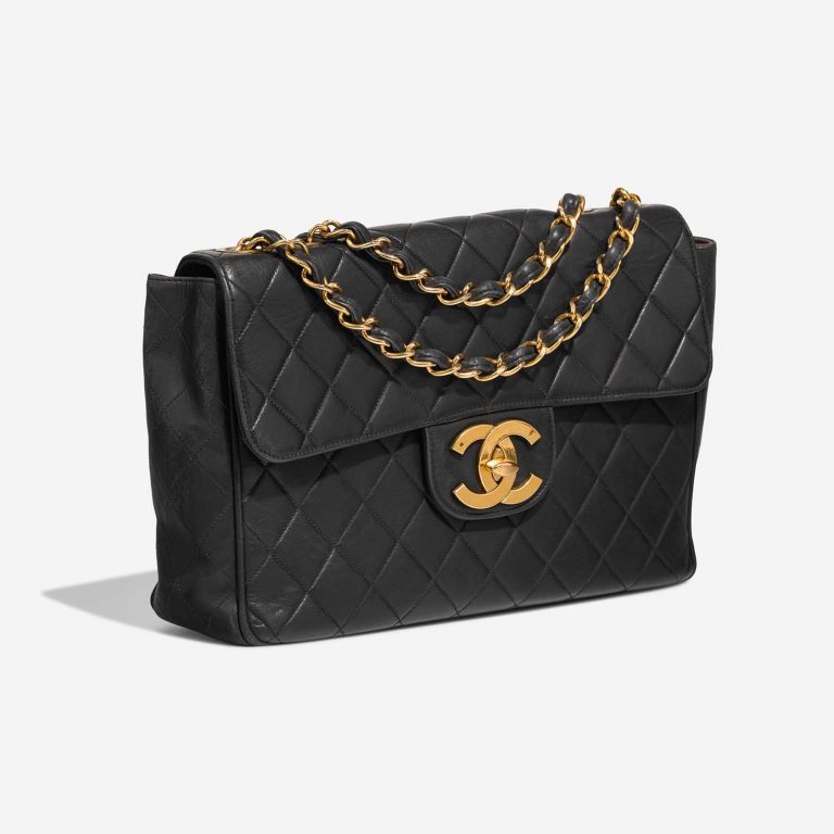 Chanel Timeless Jumbo Black Side Front  | Sell your designer bag on Saclab.com