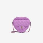 Chanel TimelessHeart Medium Violet Front  | Sell your designer bag on Saclab.com
