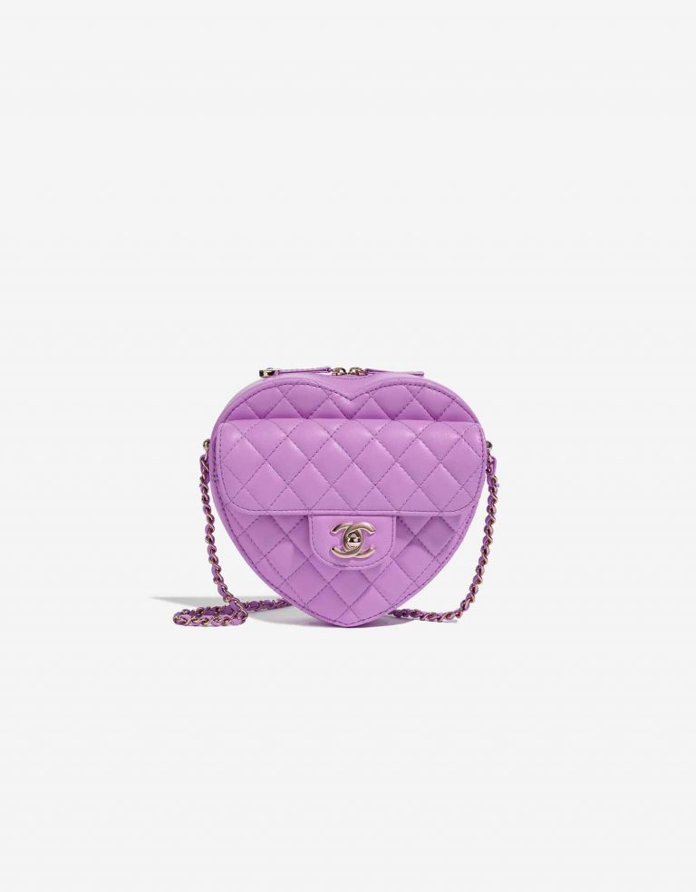 Chanel TimelessHeart Medium Violet Front  | Sell your designer bag on Saclab.com