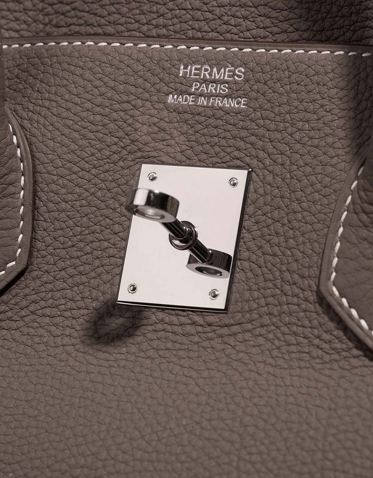 Hermès Birkin 35 Etoupe Logo  | Sell your designer bag on Saclab.com