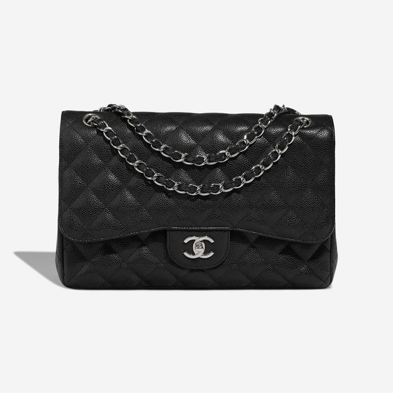 Chanel Timeless Jumbo Black Front  S | Sell your designer bag on Saclab.com