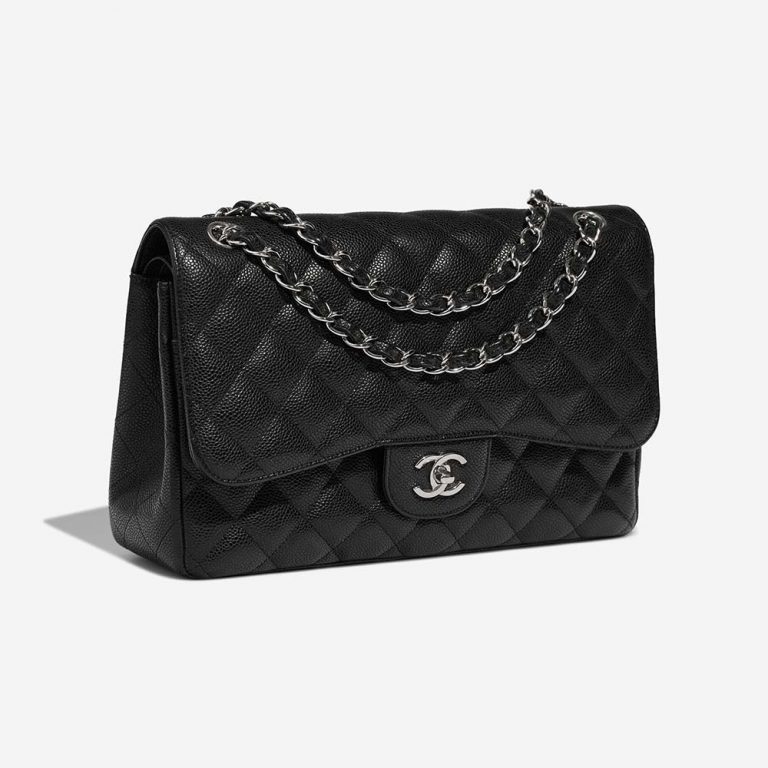 Chanel Timeless Jumbo Black Side Front  | Sell your designer bag on Saclab.com