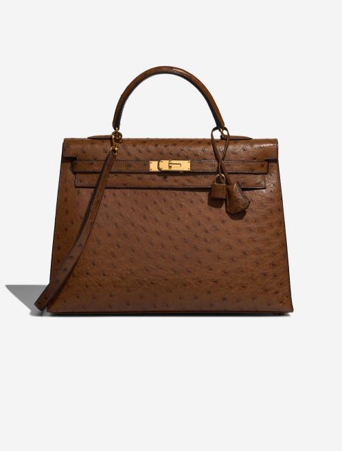 Hermès Kelly 35 TabacCamel Front  | Sell your designer bag on Saclab.com