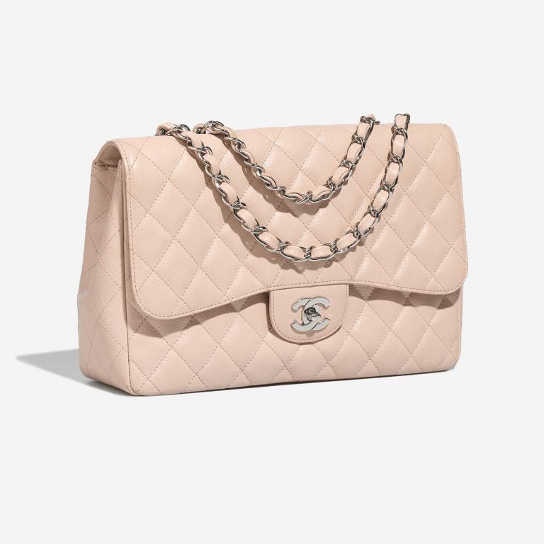 Chanel Timeless Jumbo Cream Side Front  | Sell your designer bag on Saclab.com