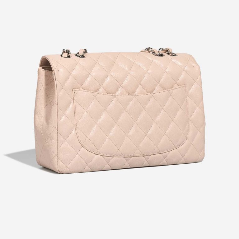 Chanel Timeless Jumbo Cream Side Back | Sell your designer bag on Saclab.com