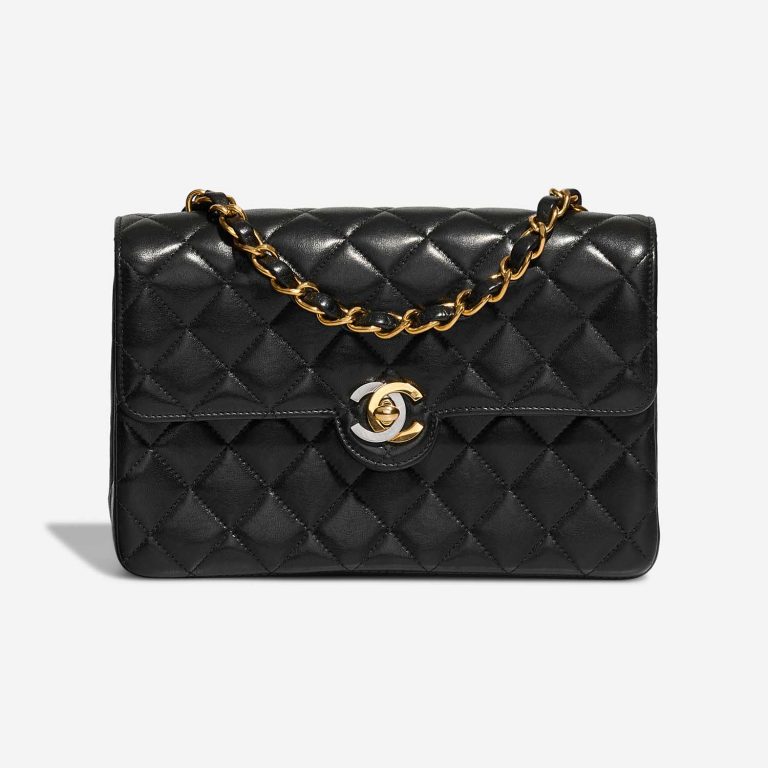 Chanel Timeless MiniRectangular Black Front  S | Sell your designer bag on Saclab.com