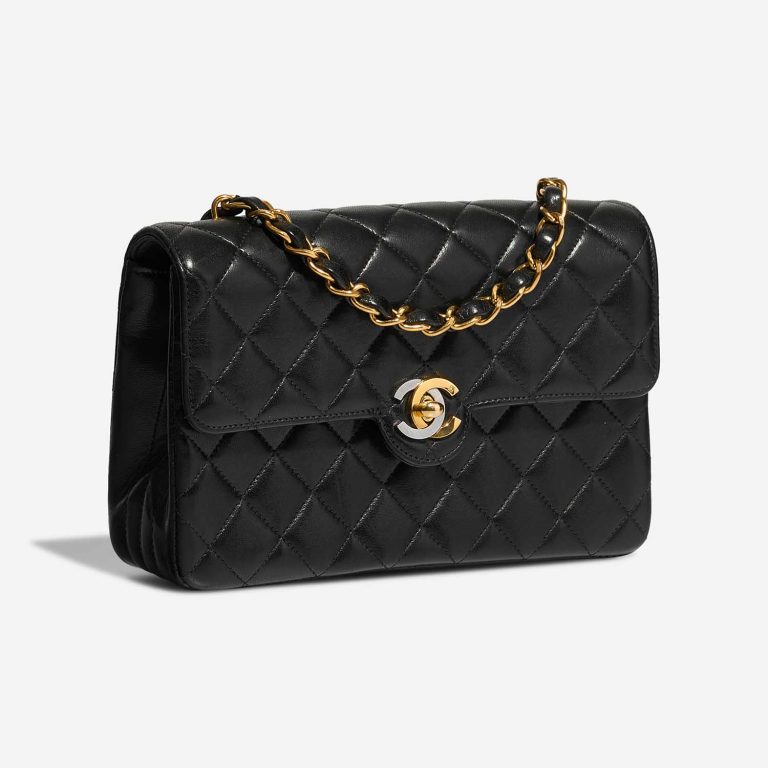 Chanel Timeless MiniRectangular Black Side Front  | Sell your designer bag on Saclab.com