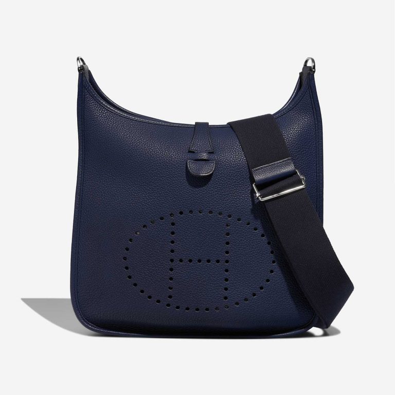 Hermès Evelyne 29 BleuSaphir Front  S | Sell your designer bag on Saclab.com