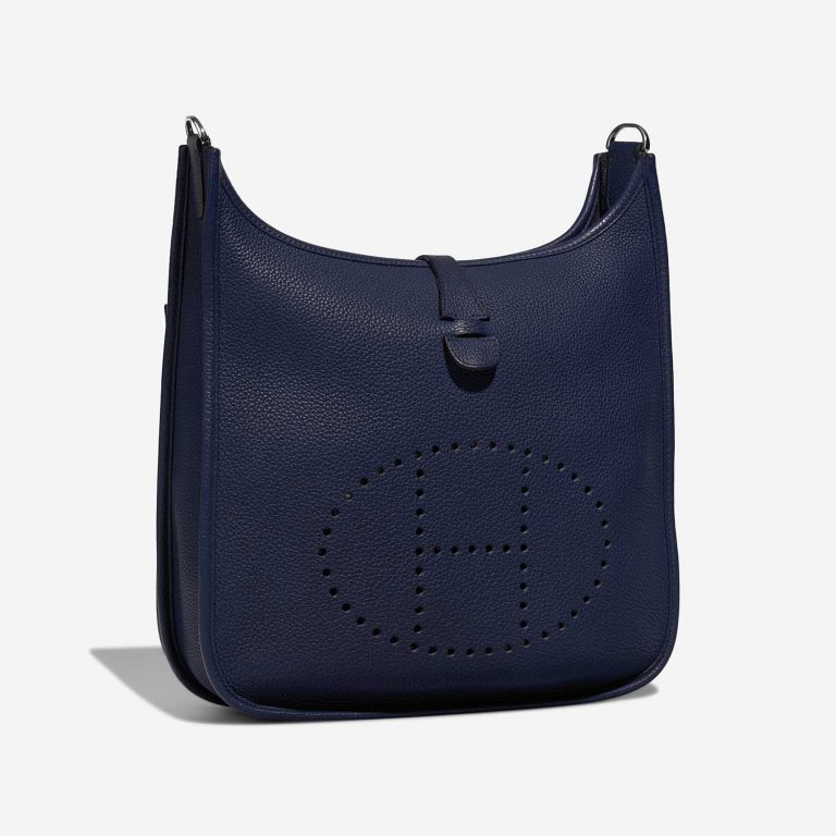 Hermès Evelyne 29 BleuSaphir Side Front  | Sell your designer bag on Saclab.com