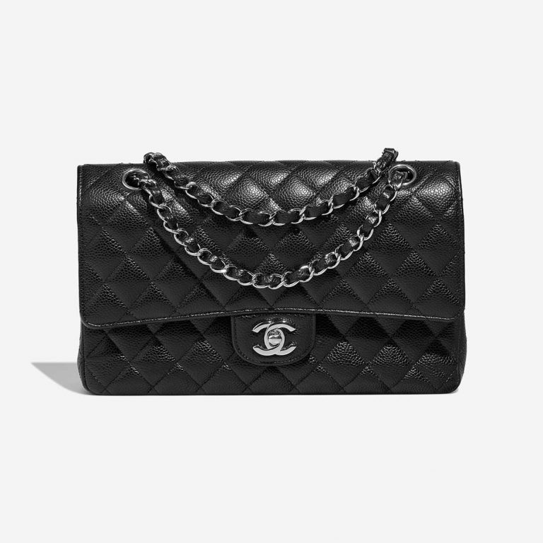 Chanel Timeless Medium Black Front  S | Sell your designer bag on Saclab.com