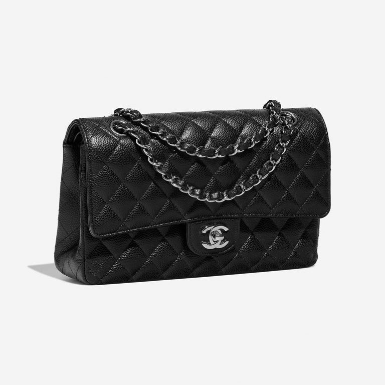 Chanel Timeless Medium Black Side Front  | Sell your designer bag on Saclab.com