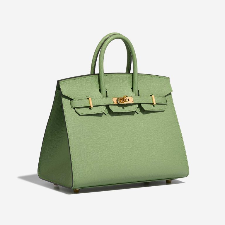 Hermès Birkin 25 VertCriquet Side Front  | Sell your designer bag on Saclab.com