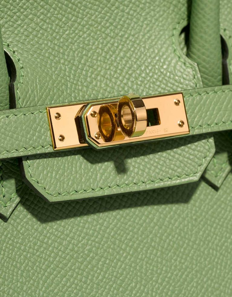 Hermès Birkin 25 VertCriquet Closing System  | Sell your designer bag on Saclab.com