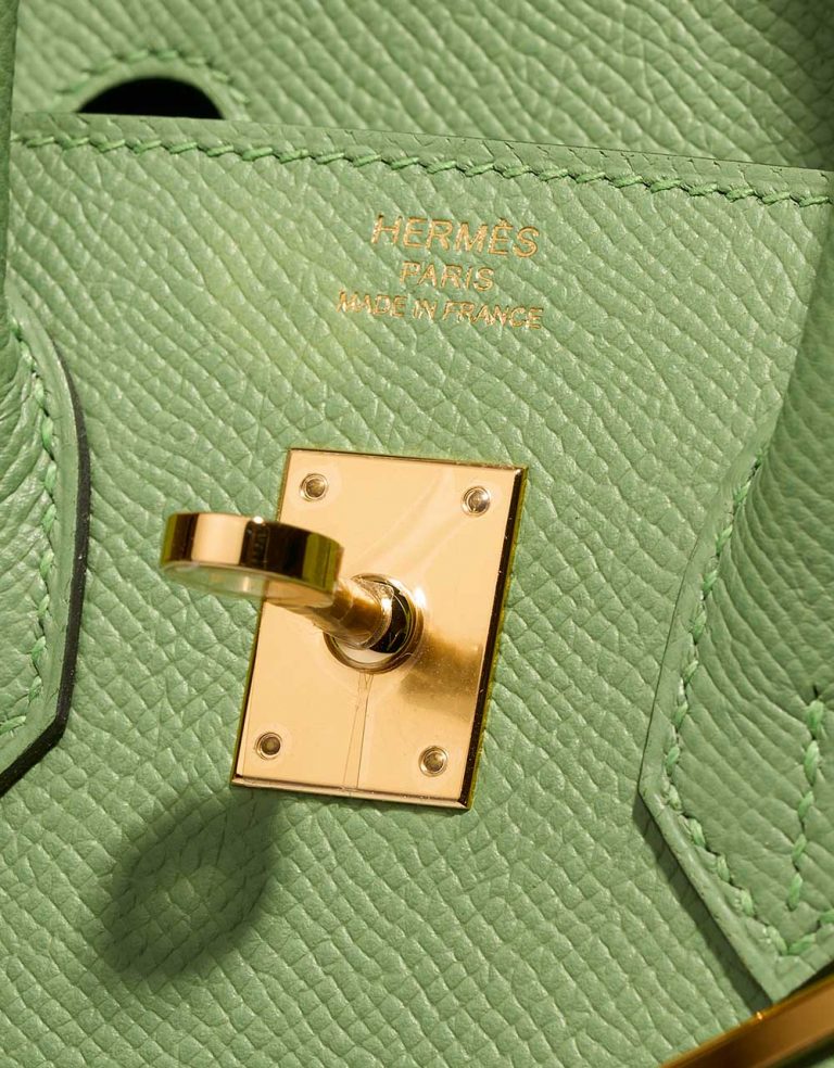 Hermès Birkin 25 VertCriquet Logo  | Sell your designer bag on Saclab.com