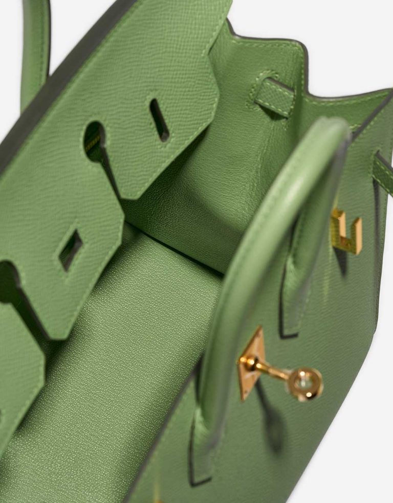 Hermès Birkin 25 VertCriquet Inside  | Sell your designer bag on Saclab.com