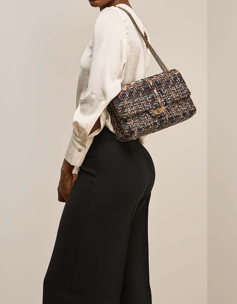 Chanel 255Reissue 226 Multicolor on Model | Sell your designer bag on Saclab.com