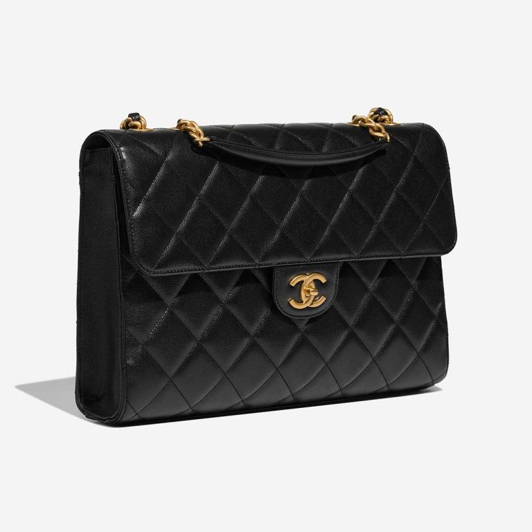 Chanel BusinessBag Maxi Black Side Front  | Sell your designer bag on Saclab.com