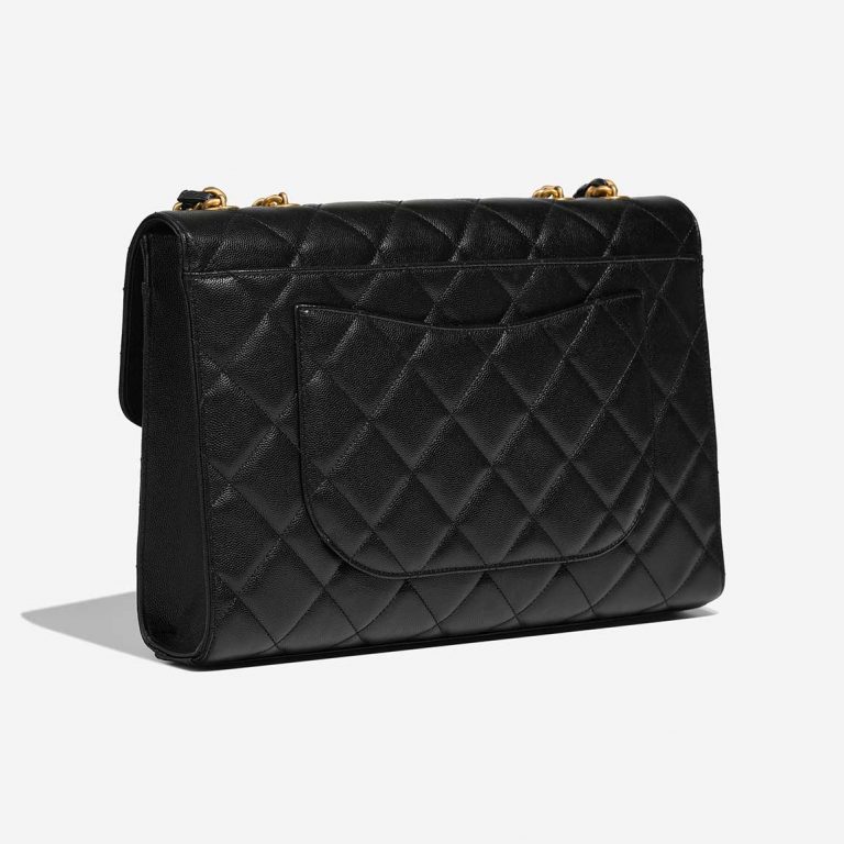 Chanel BusinessBag Maxi Black Side Back | Sell your designer bag on Saclab.com