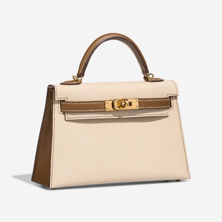 Hermès KellyHSS Mini Craie Side Front  | Sell your designer bag on Saclab.com