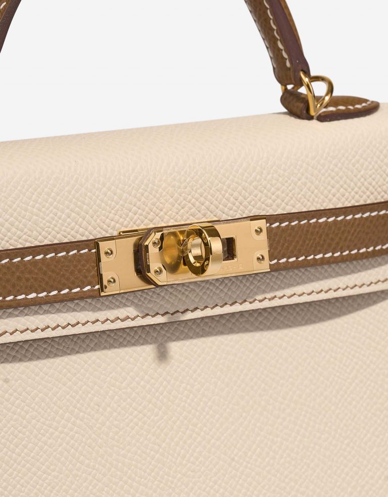 Hermès KellyHSS Mini Craie Closing System  | Sell your designer bag on Saclab.com