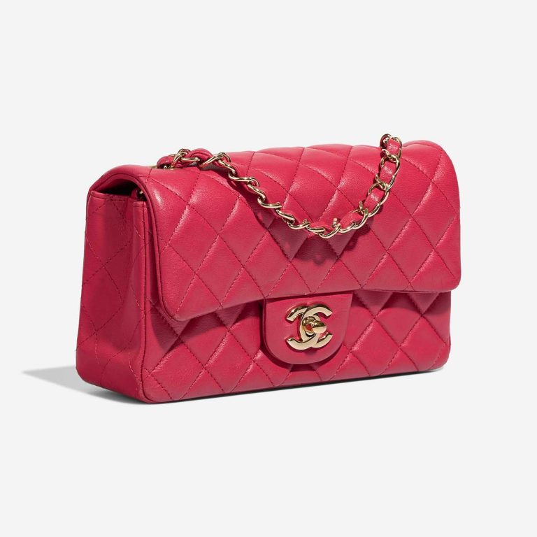 Chanel Timeless MiniRectangular Pink Side Front  | Sell your designer bag on Saclab.com