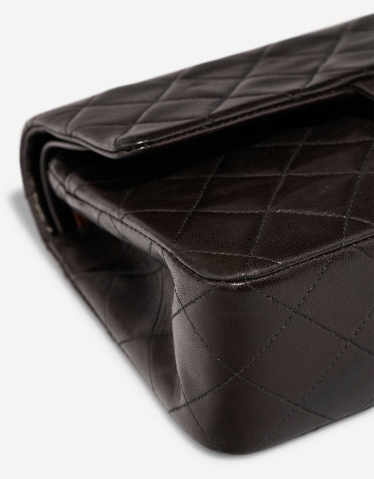Chanel Timeless Small DarkBrown signs of wear| Sell your designer bag on Saclab.com
