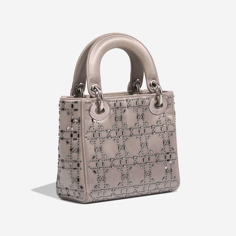 Dior Lady Mini Taupe Side Back | Sell your designer bag on Saclab.com