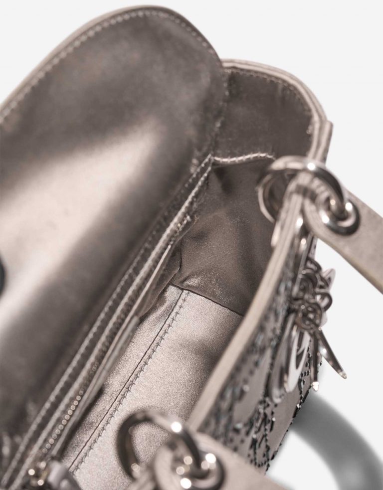 Dior Lady Mini Taupe Inside  | Sell your designer bag on Saclab.com