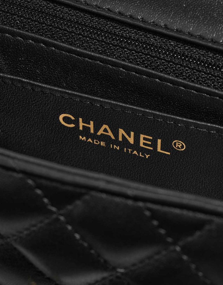 Chanel Timeless Mini Square Lamb Black Logo | Sell your designer bag