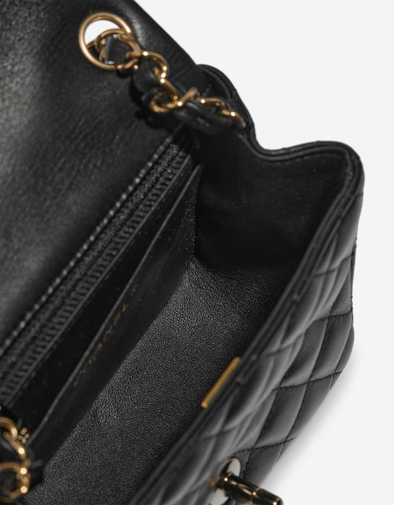 Chanel Timeless Mini Square Lamb Black Inside | Sell your designer bag